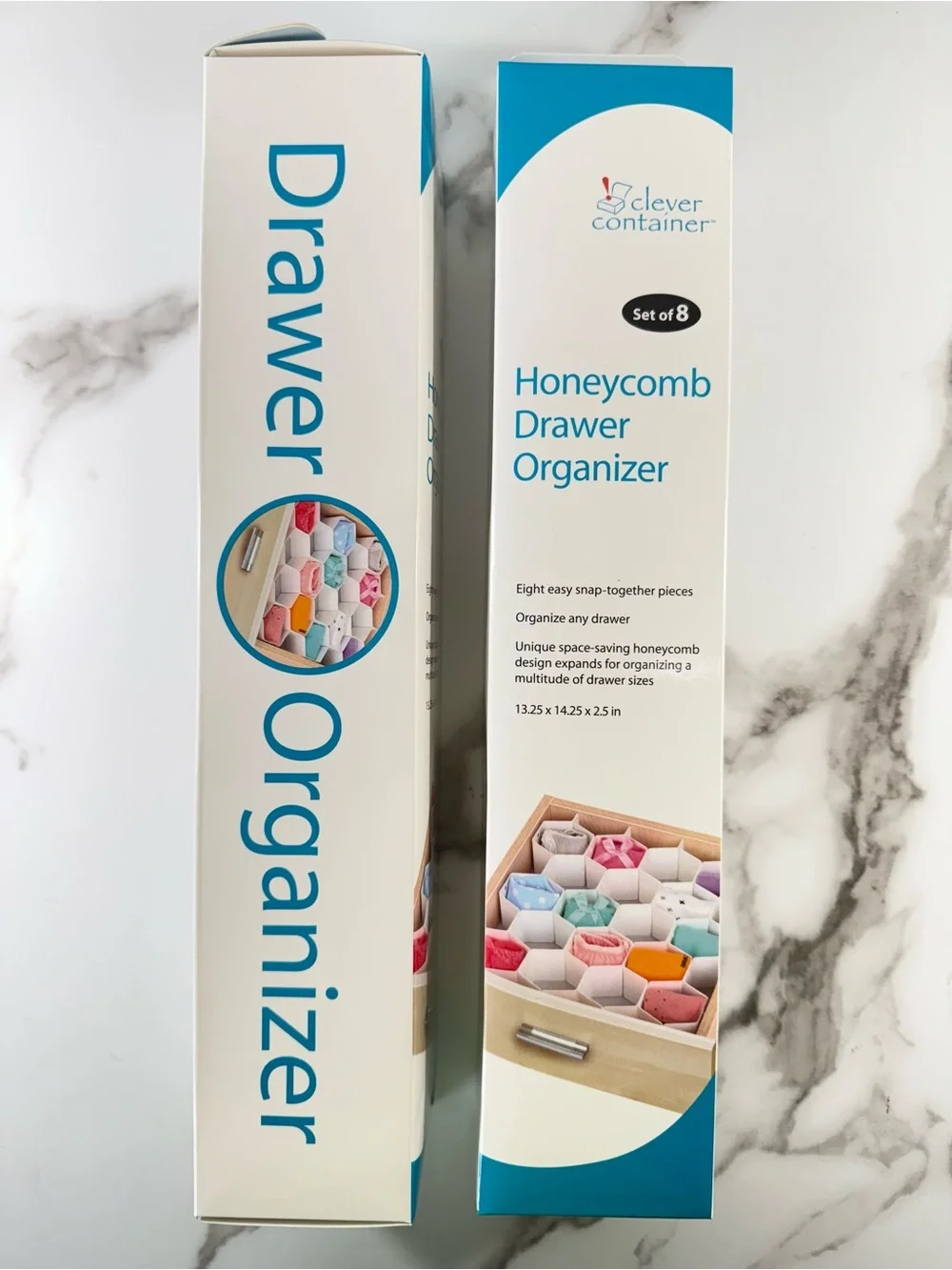 2 Pcs Honeycomb Underwear Socks Accessories Drawer Storage Organizer